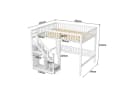 Furnishings Home Hochbett Weiß Mit Stauraum & Sicherheitsleiter Bild 5