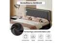 Gdood LED Polsterbett Doppelbett Verstellbare Kopfteilhöhe Bild 5