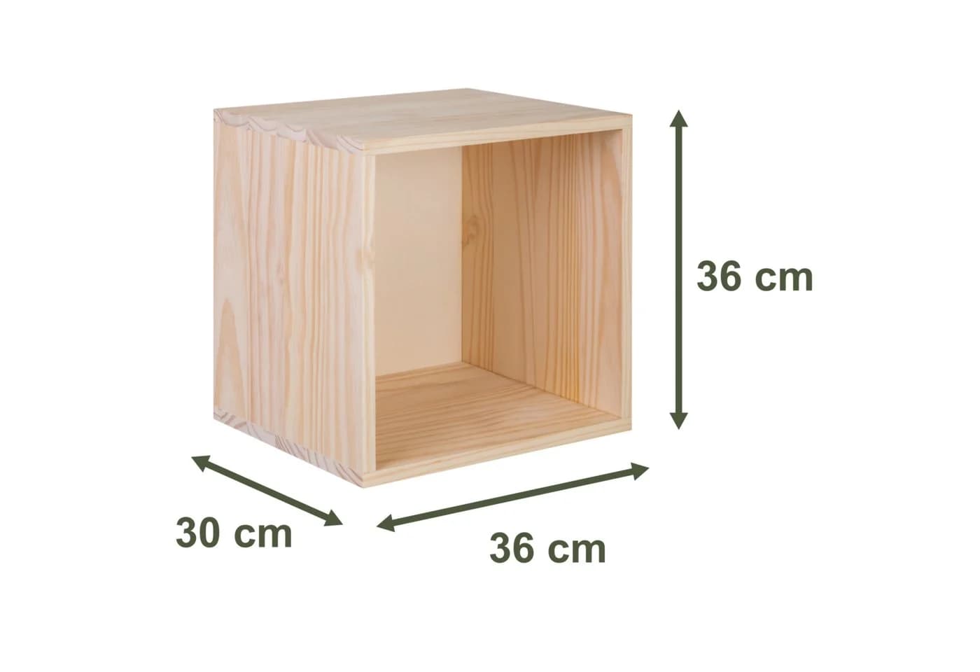 Lusimat Regalwürfel Modulable Kiefer Massiv - Bild 4