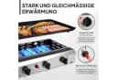 LALAHO Tischgasgrill mit 4 Brennern, Tragbar, Schwarz/Rot Bild 1