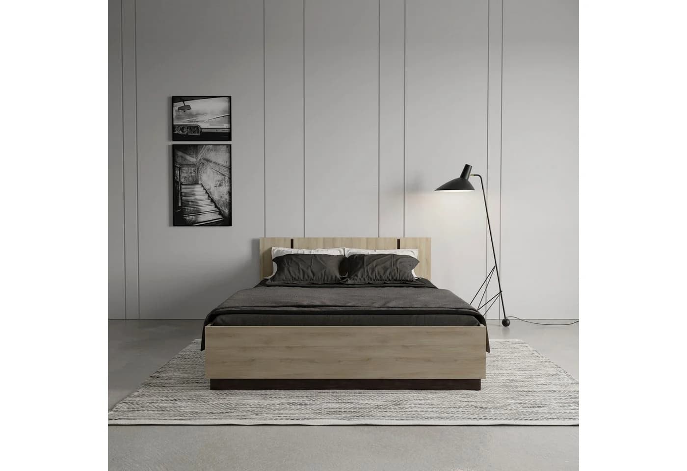 Demeyere GROUP Bettgestell Watson Modern Holzwerkstoff - Bild 2