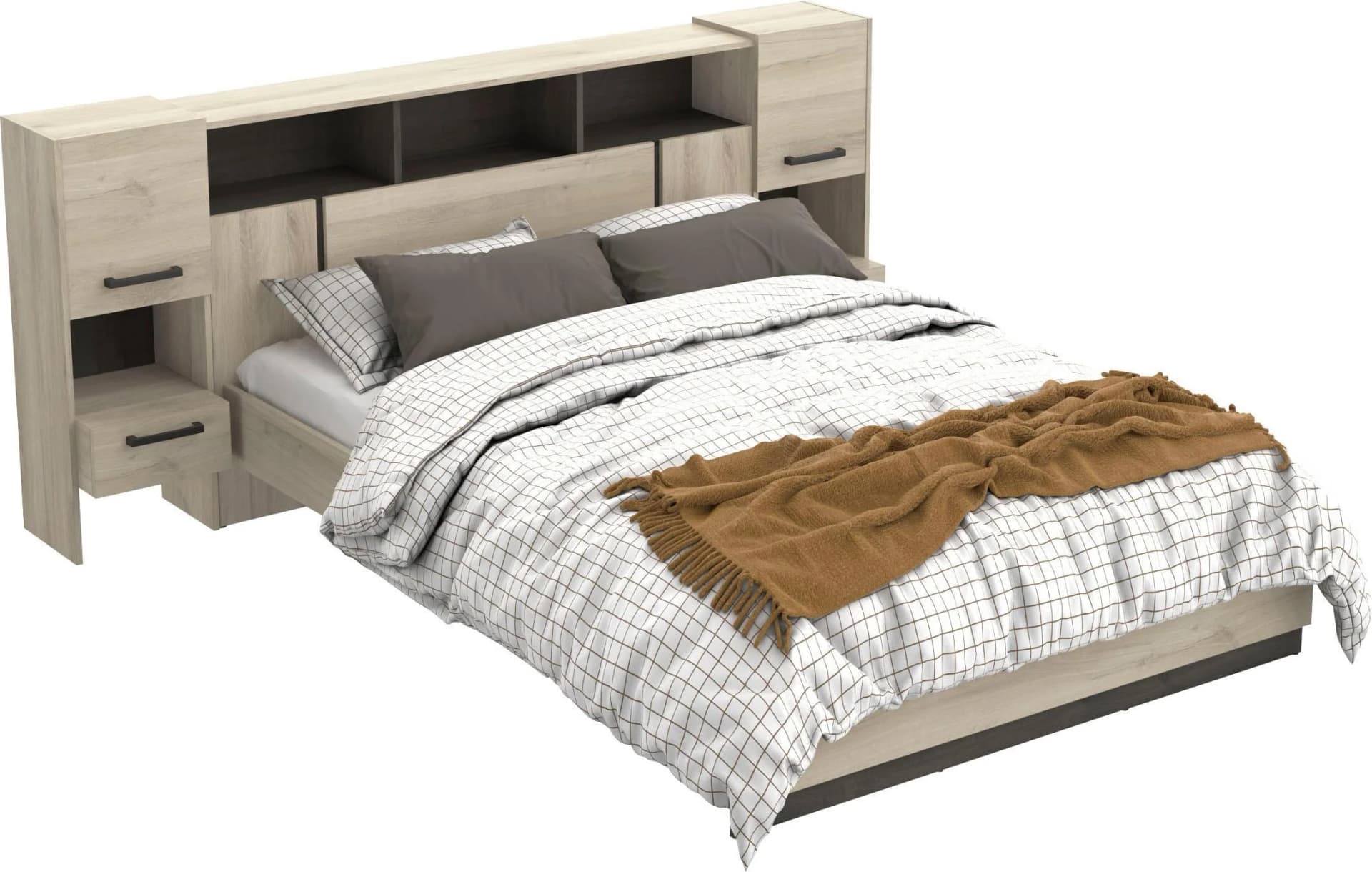 DEMEYERE GROUP Bettschubkasten Braun Holzwerkstoff