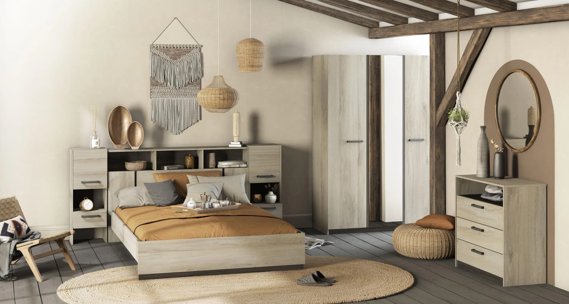 DEMEYERE GROUP Bettschubkasten Braun Holzwerkstoff - Bild 2