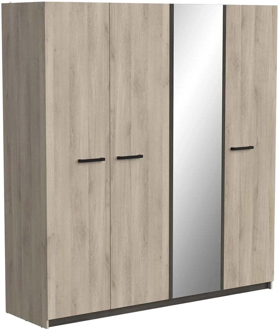 DEMEYERE GROUP Watson Kinderkleiderschrank 4 Türen Braun Weiß - Bild 2