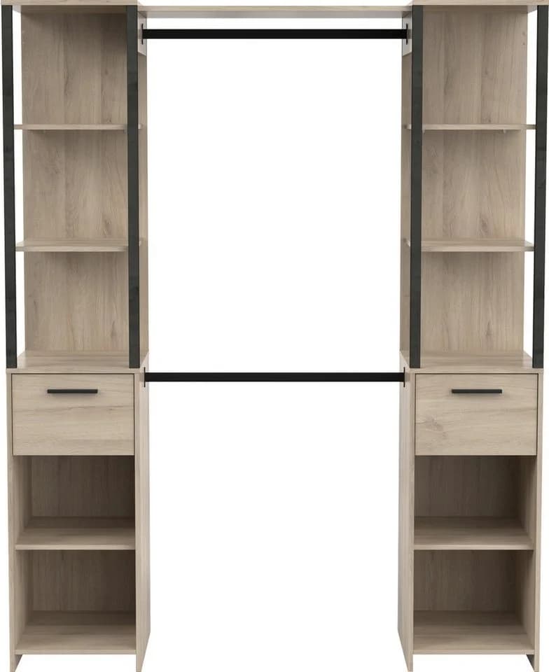 Vorhang-Schrank DEMEYERE GROUP Gary Schwarz Platzsparend - Bild 3