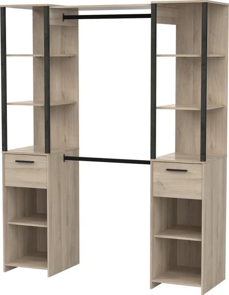 Vorhang-Schrank DEMEYERE GROUP Gary Schwarz Platzsparend - Bild 4