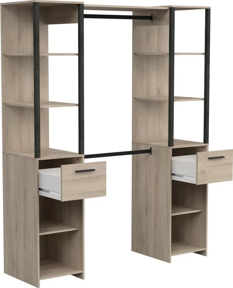 Vorhang-Schrank DEMEYERE GROUP Gary Schwarz Platzsparend - Bild 5