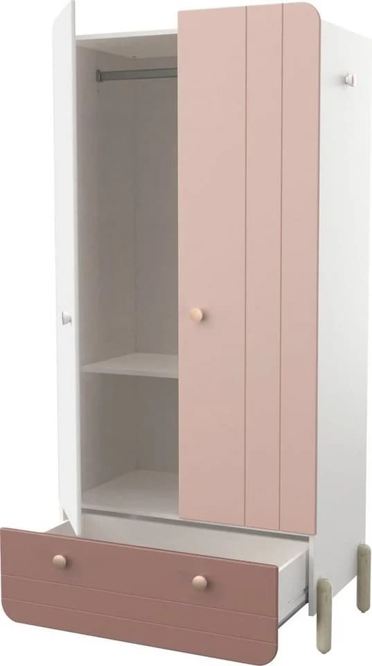 DEMEYERE GROUP Kleiderschrank Jade Rosa Weiß Modern - Bild 5
