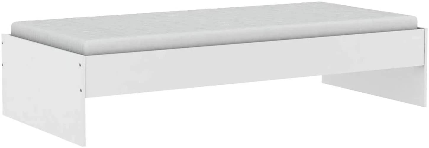 DemeYere Group Einzelbett TIDY Bett Weiss 90x200 Erweiterbar
