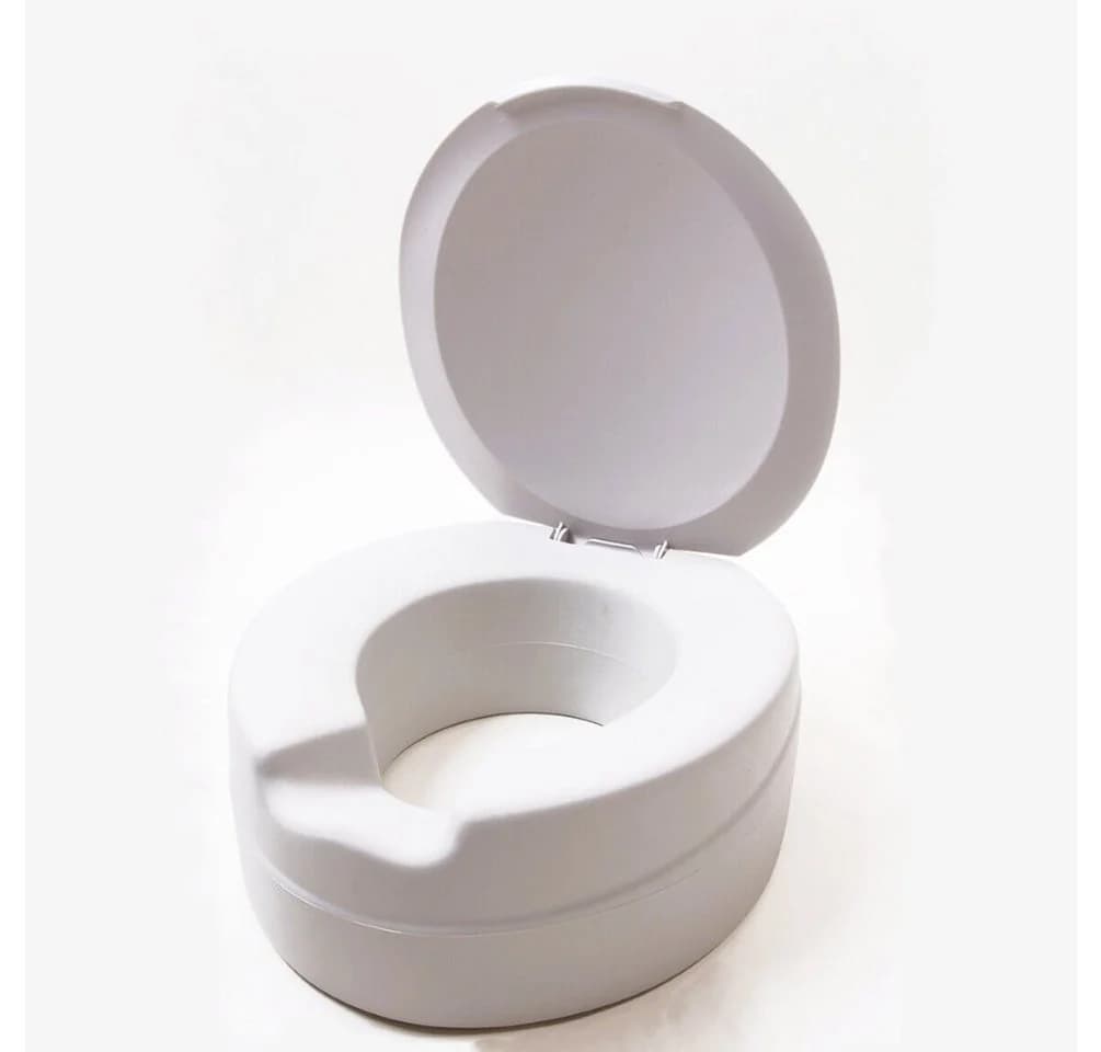Herdegen Toilettensitzerhöhung Contact Plus Soft Grau mit Deckel - Bild 2