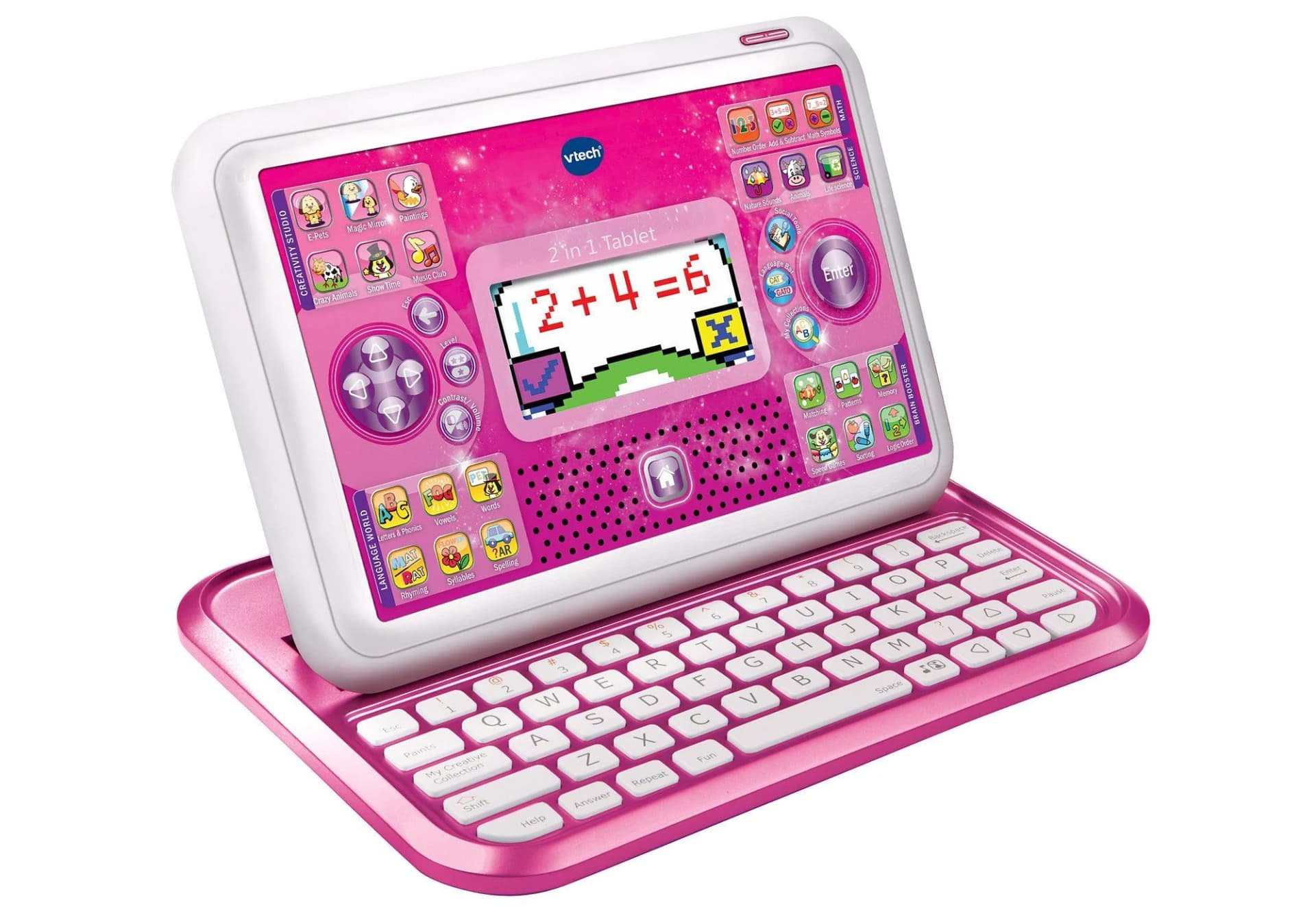 VTech School & Go 2-in-1 Kindercomputer Pink - Bild 4