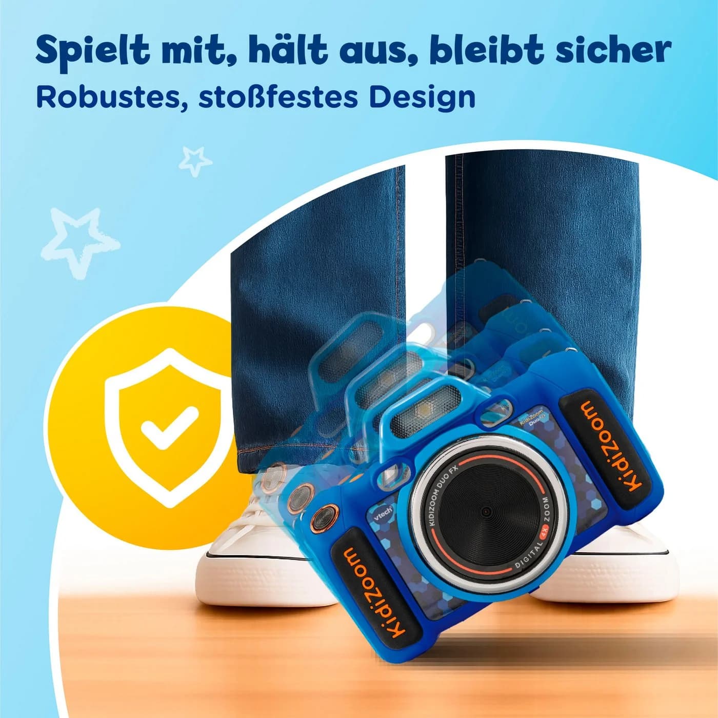 Vtech KidiZoom Duo FX Kinderkamera Blau mit Kopfhörer - Bild 4