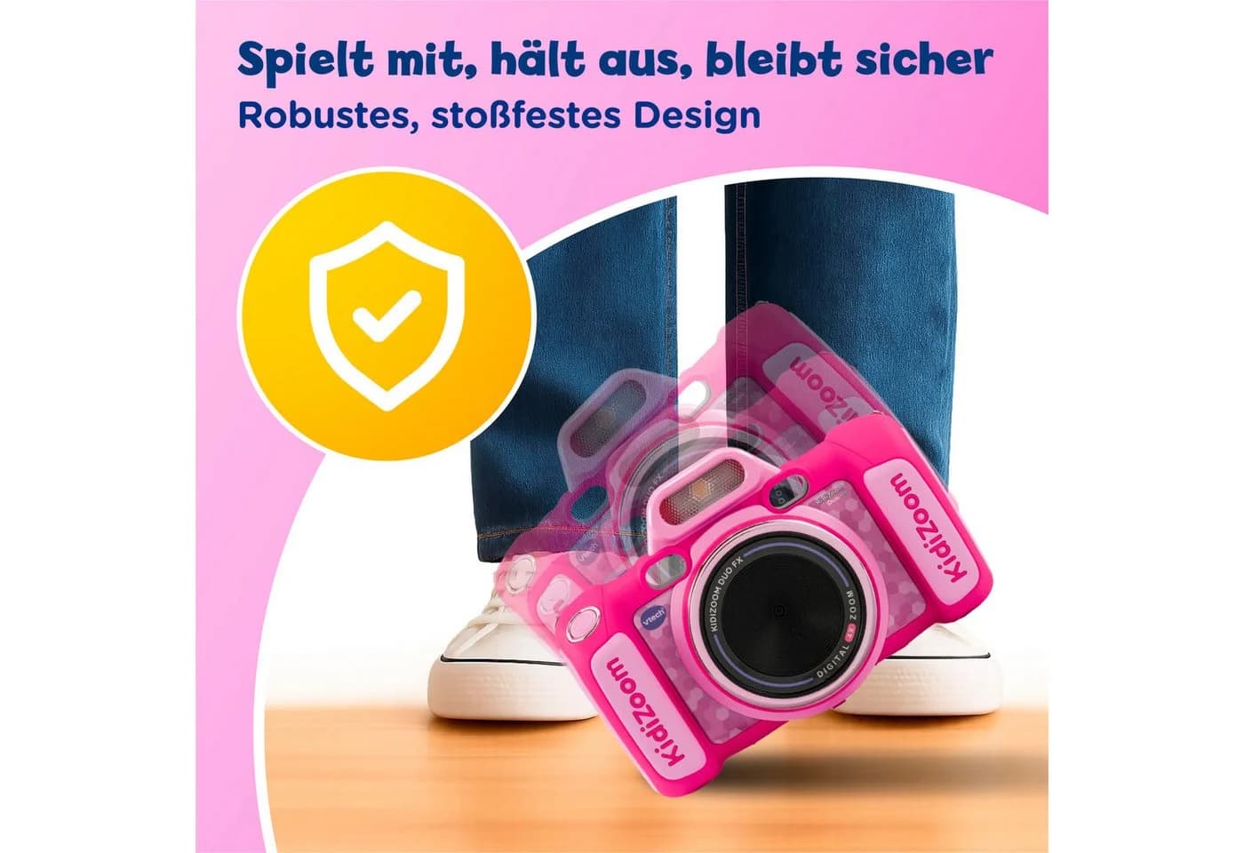 Vtech KidiZoom Duo FX Kinderkamera Pink mit Kopfhörer - Bild 4