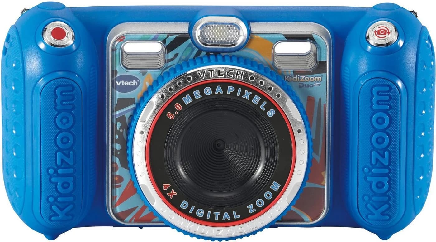 Vtech KidiZoom Duo Pro Kinderkamera Blau mit Kopfhörer