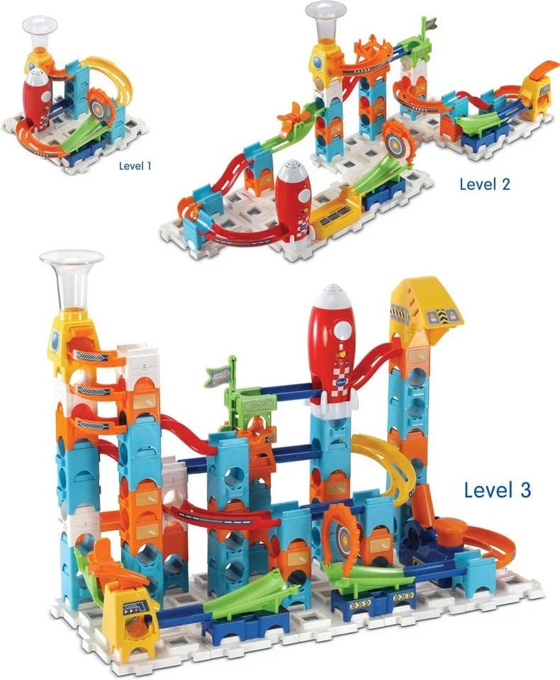 Vtech Marble Rush Rocket Set M100 E - Interaktive Kugelbahn mit Licht & Sound