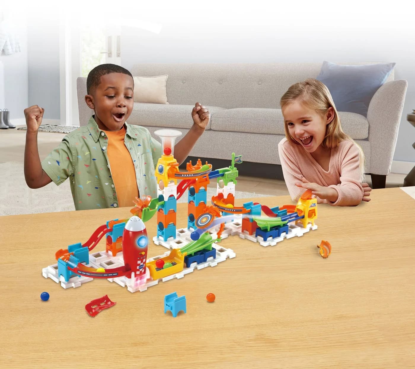 Vtech Marble Rush Rocket Set M100 E - Interaktive Kugelbahn mit Licht & Sound - Bild 3