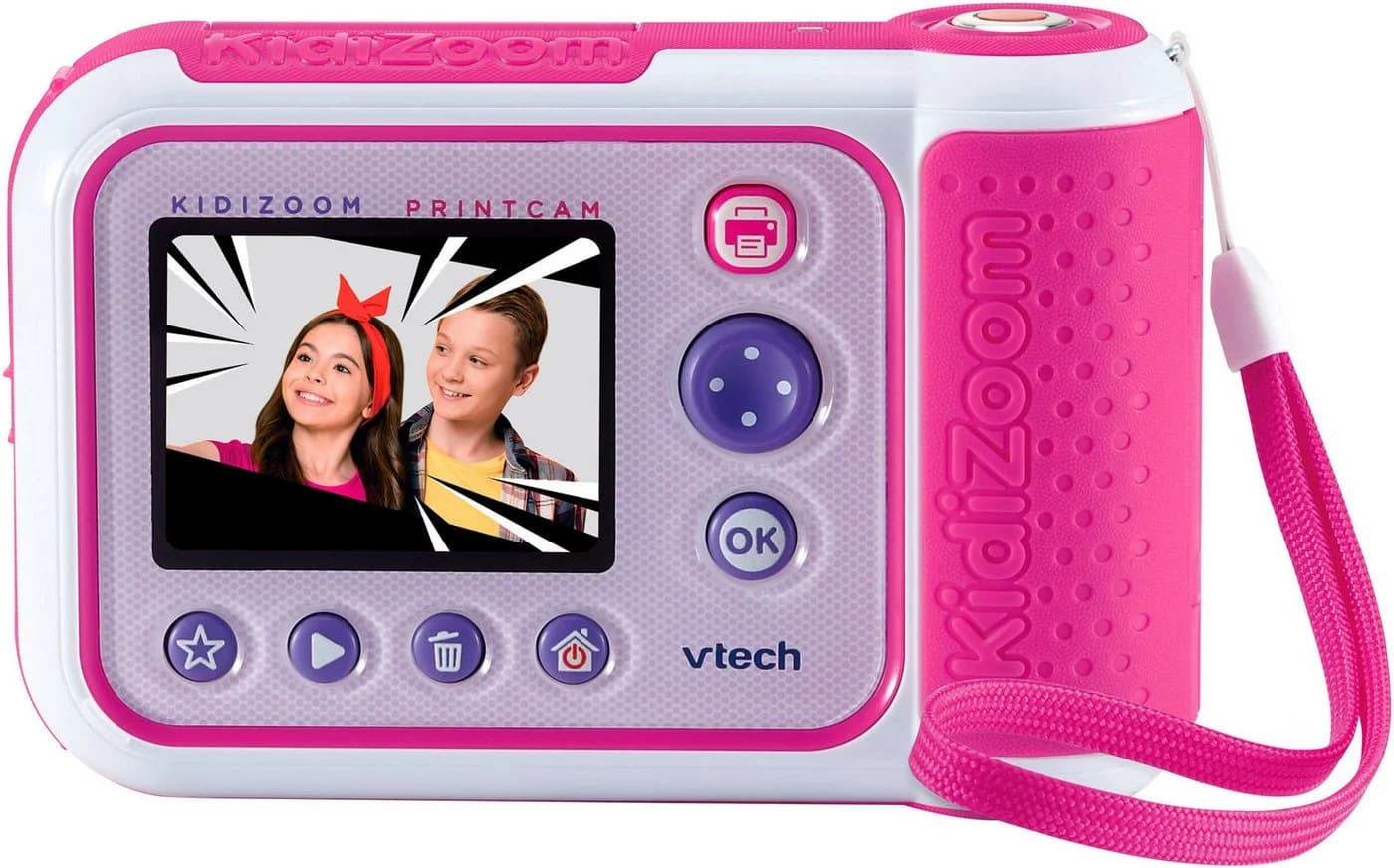 VTECH KidiZoom Print Cam + Scrapbook Bundle Kinderkamera Pink - Bild 4