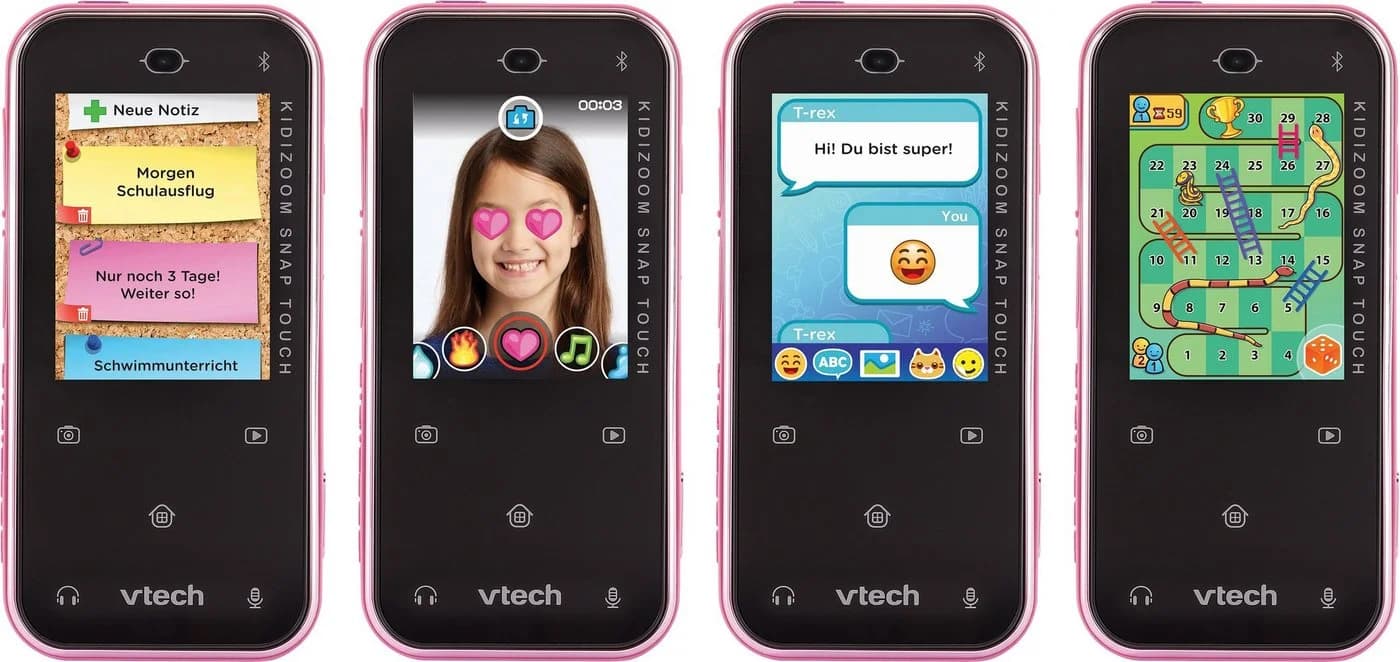 Vtech KidiZoom Snap Touch Kinderkamera Pink Smartphone-Design - Bild 3