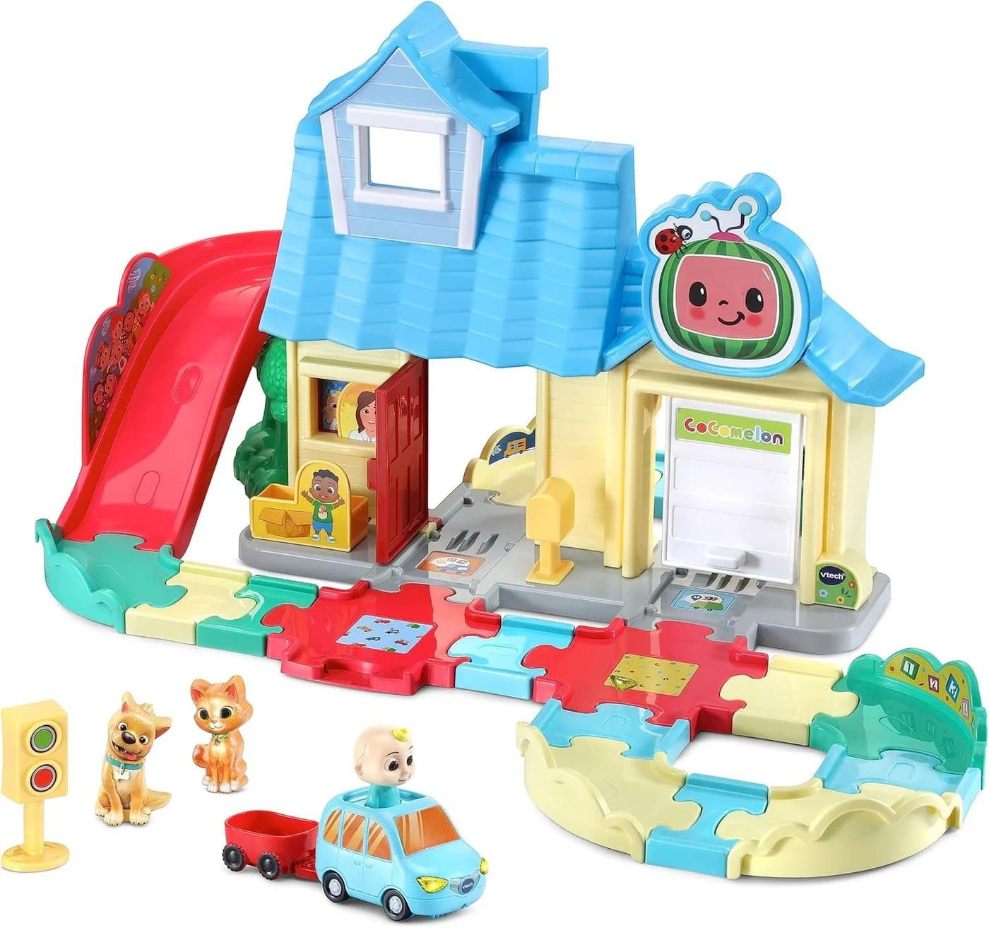 Vtech® Lernspielzeug Cocomelon - JJs Spielhaus Schienenset mit mehr als 30 Melodien, Liedern und Sätzen - Bild 2