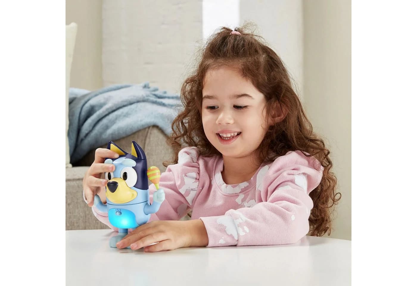Vtech® Spielfigur Bluey - Dreh- & Zieh-Reaktionsspiel mit Licht- und Soundeffekt