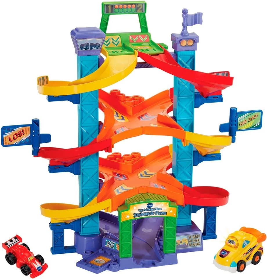 Vtech Spiel-Gebäude Tut Tut Baby Flitzer Zickzack-Turm Bunt mit Rennauto - Bild 2