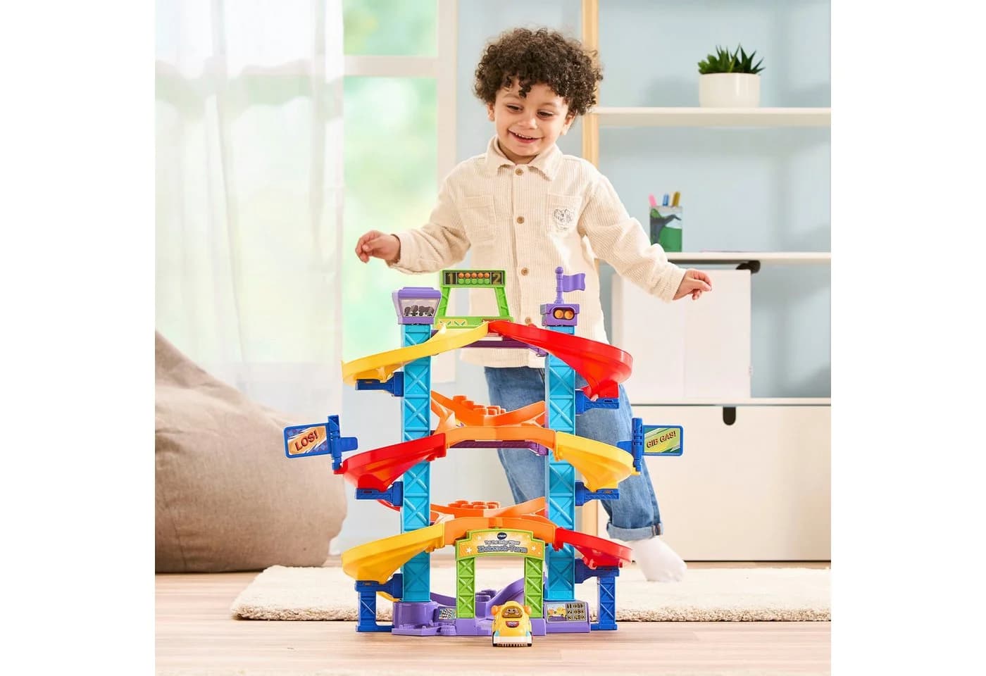 Vtech Spiel-Gebäude Tut Tut Baby Flitzer Zickzack-Turm Bunt mit Rennauto - Bild 4