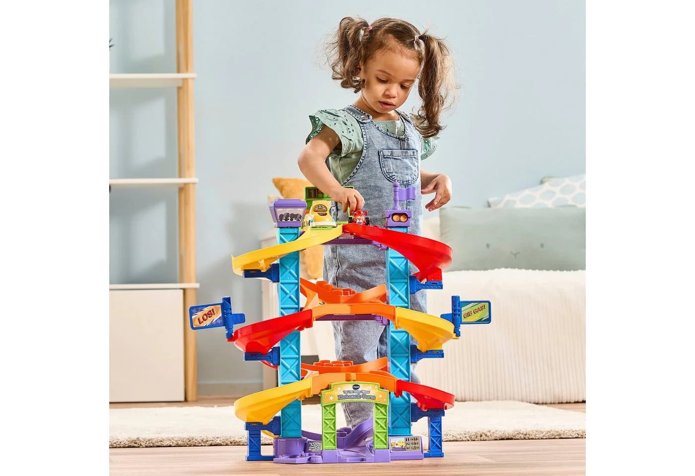 Vtech Spiel-Gebäude Tut Tut Baby Flitzer Zickzack-Turm Bunt mit Rennauto - Bild 5
