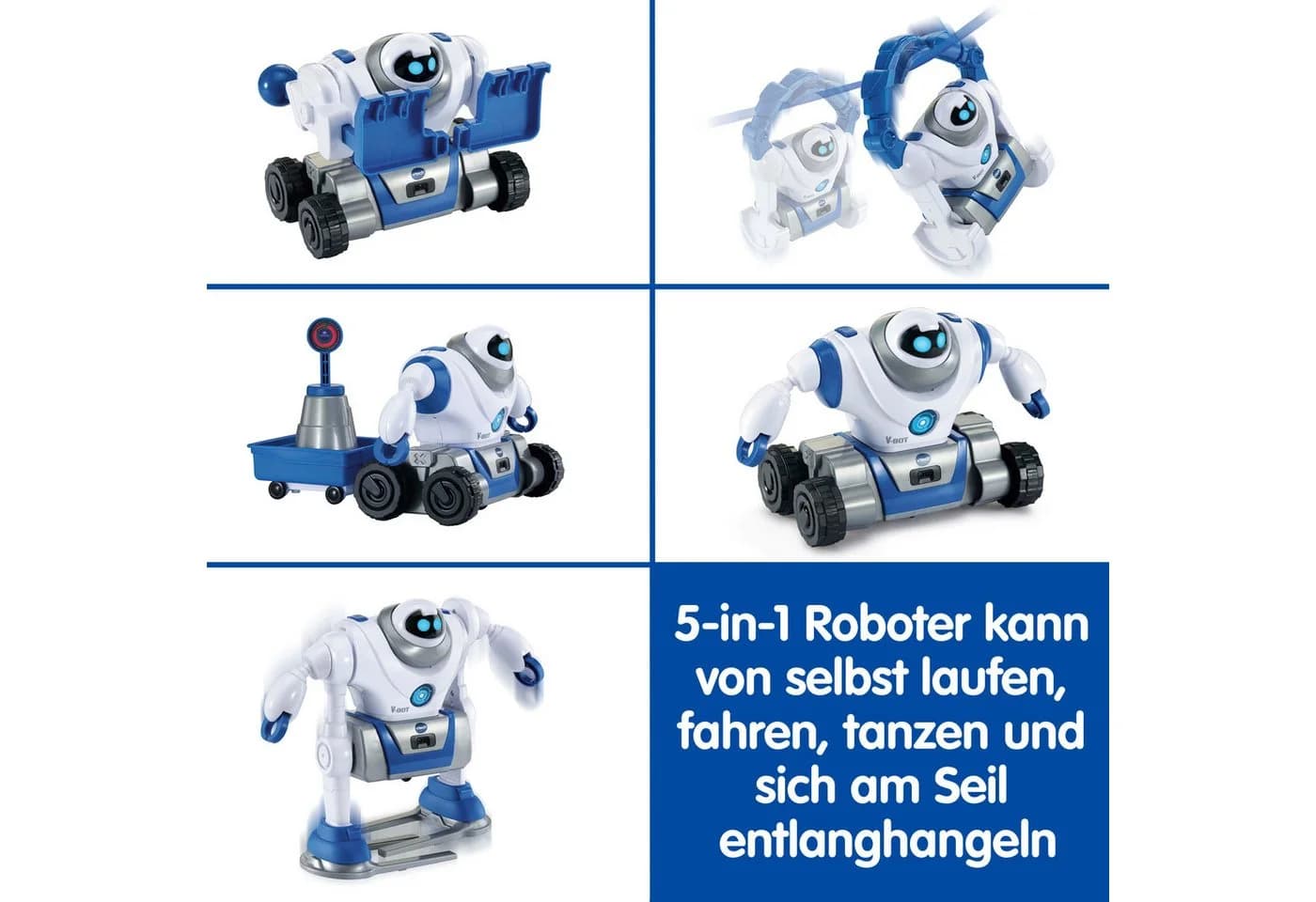 Vtech Roboter V-Bot 5-in-1 Bausatz Bunt Motorisiert - Bild 3