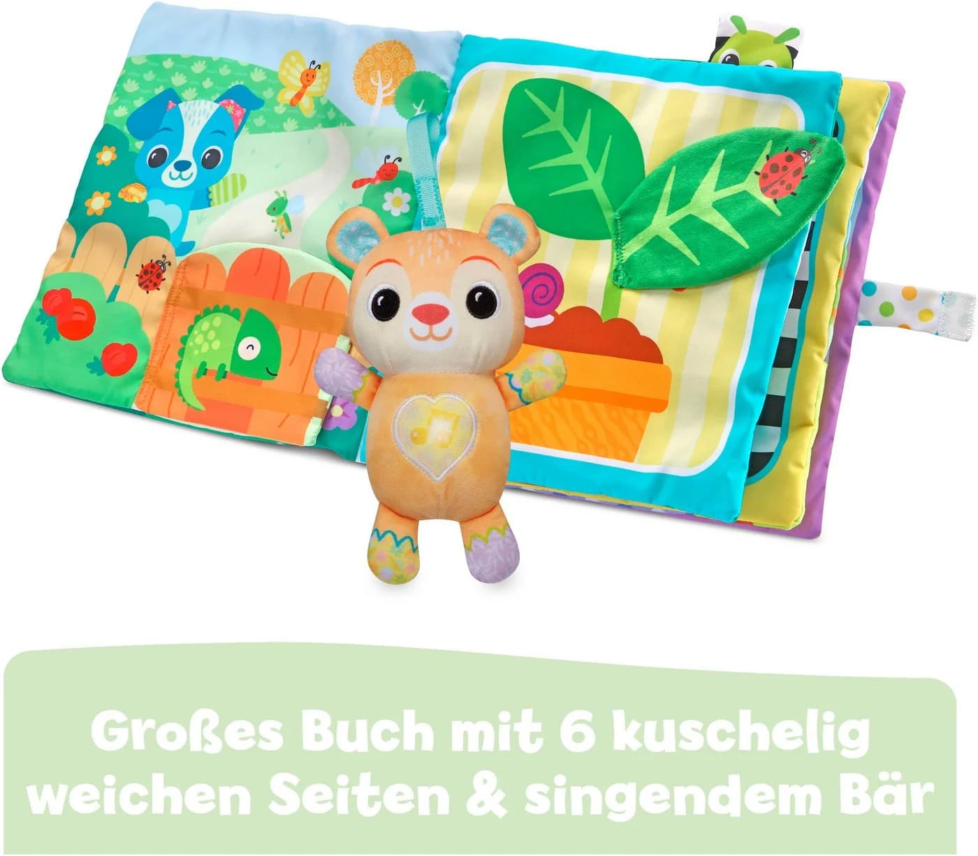 Vtech Stoffbuch Mein großes Plüschbuch mit Licht- und Soundeffekt Bunt