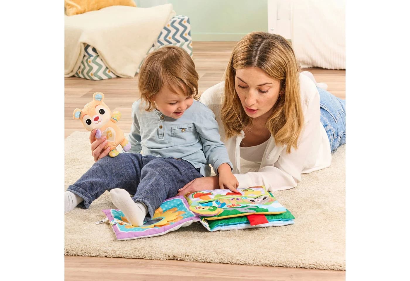 Vtech Stoffbuch Mein großes Plüschbuch mit Licht- und Soundeffekt Bunt - Bild 4