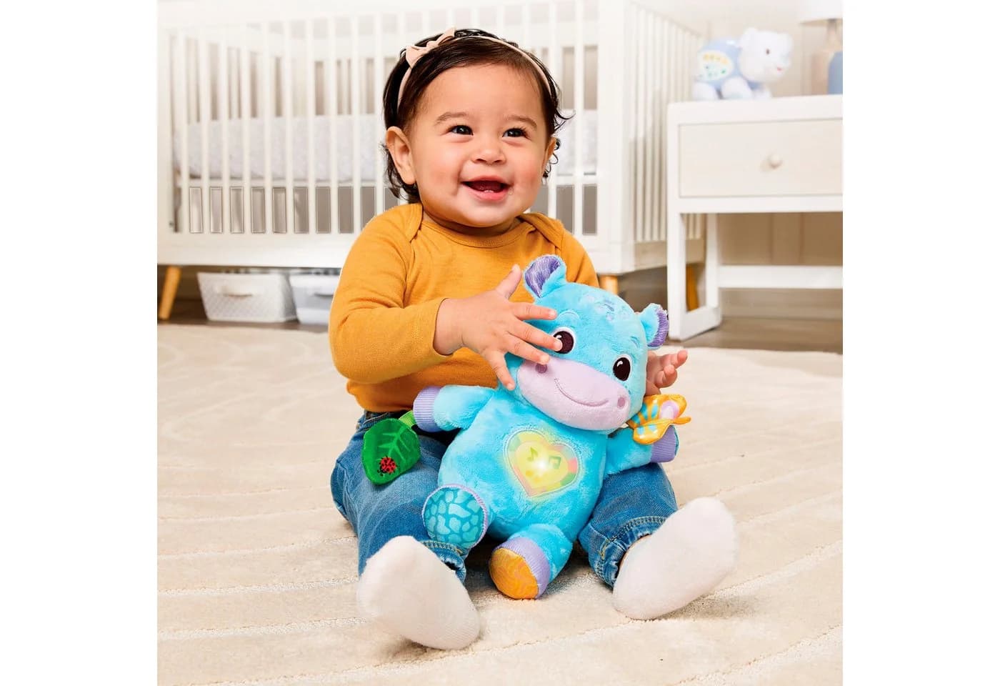 Vtech Baby Flauschiges Flusspferd Plüschfigur mit Licht und Sound