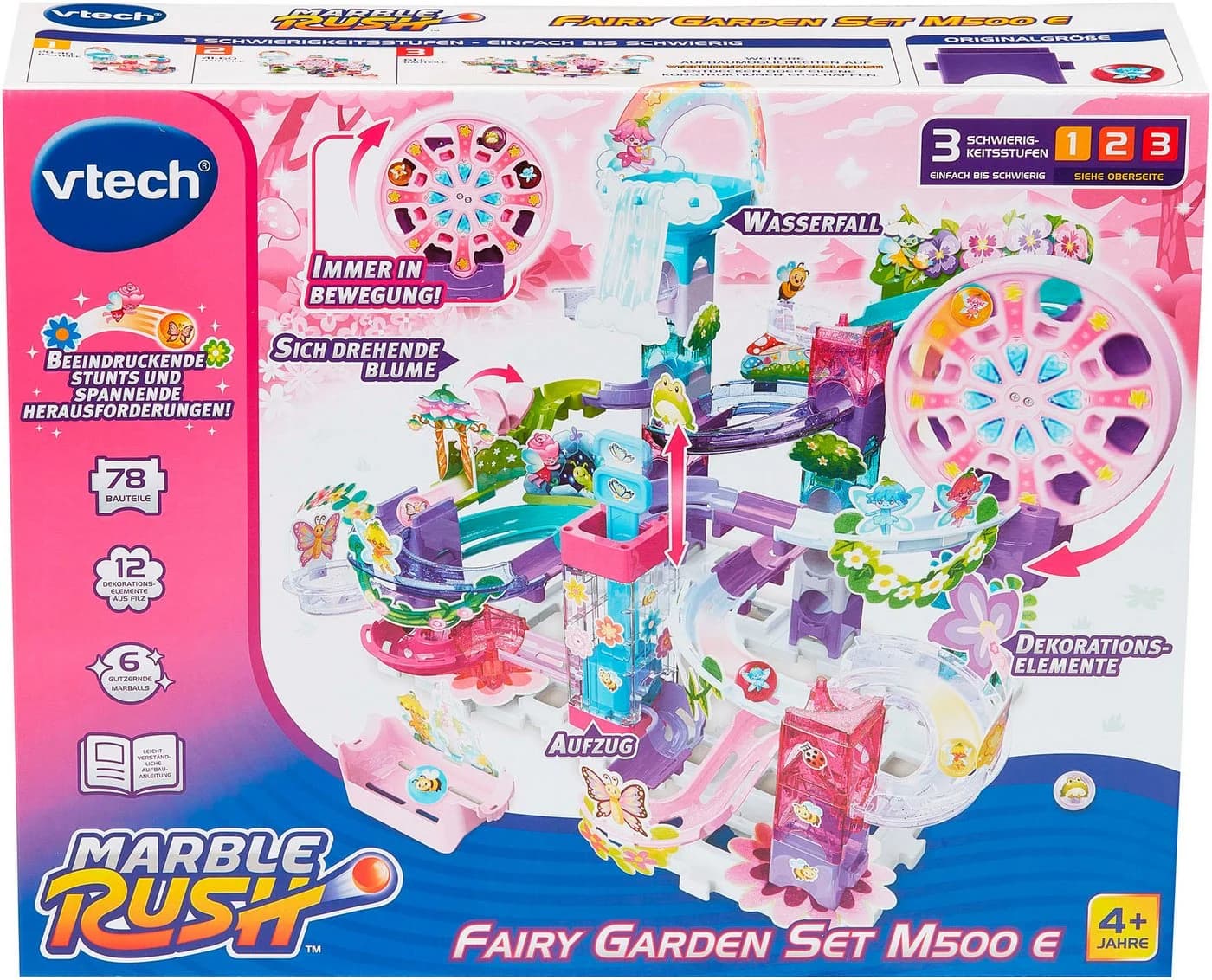 Vtech Marble Rush Fairy Garden Set 96-tlg. Bunt mit Motor