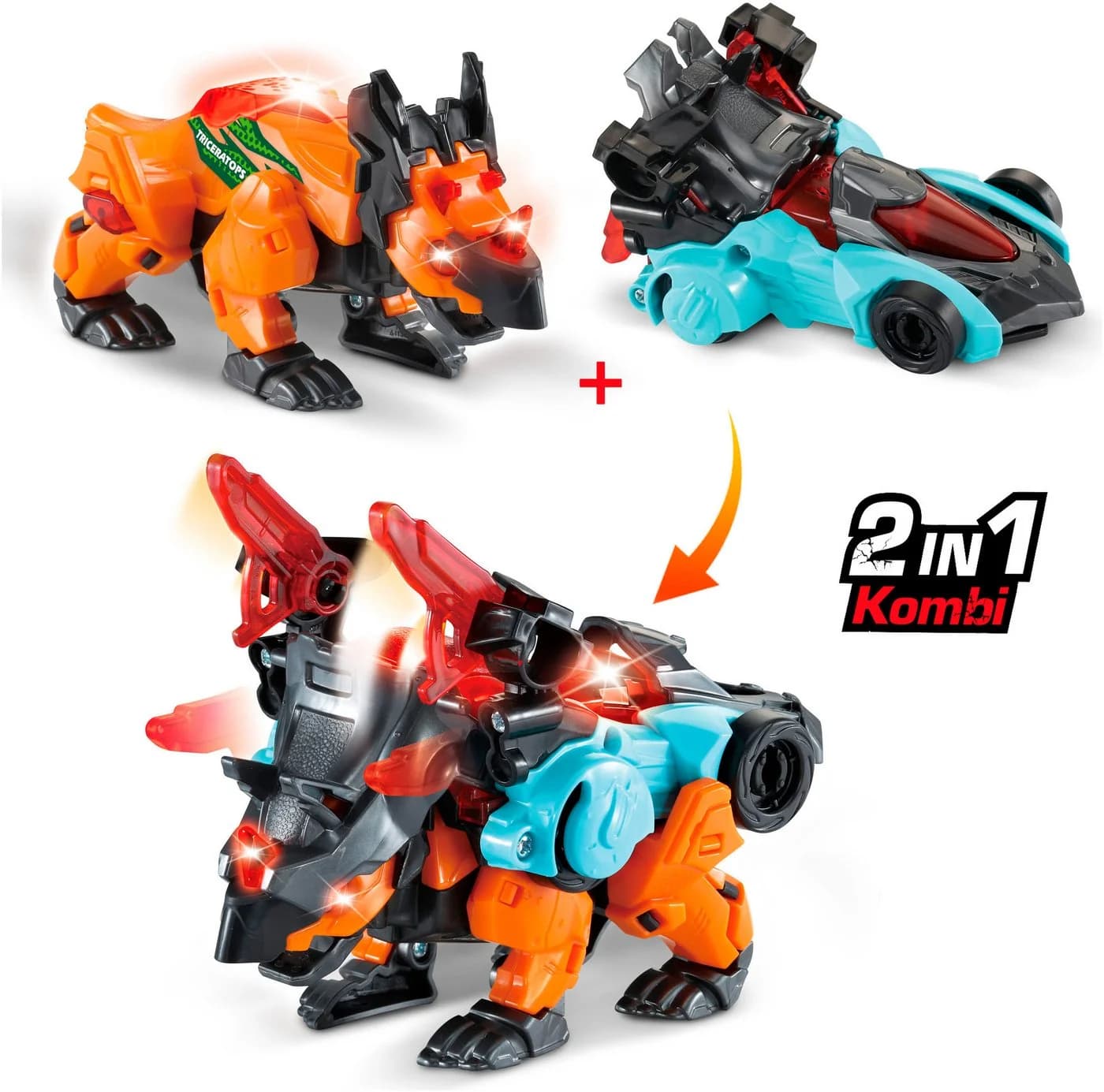 Vtech Switch&Go Dinos Combo Triceratops mit Licht und Sound
