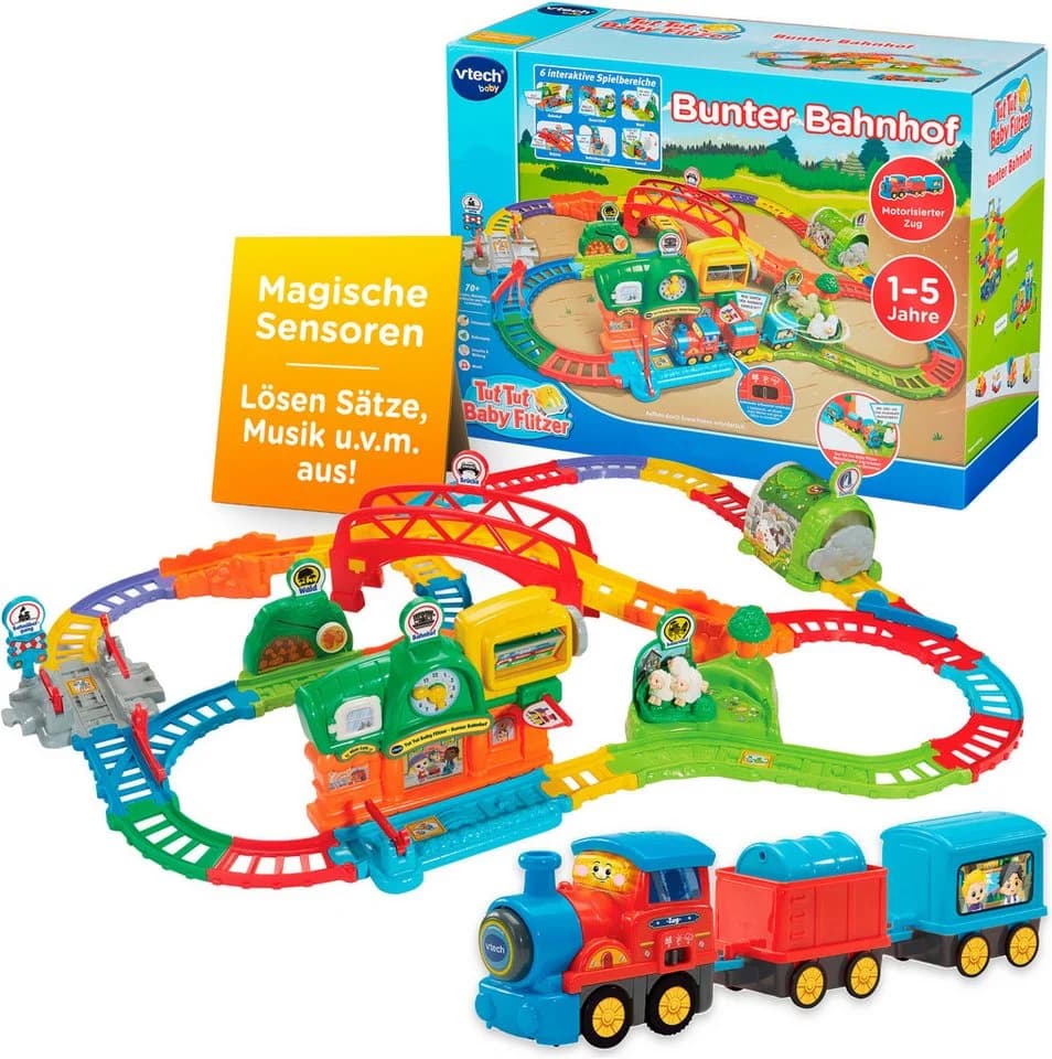 Vtech® Spielwelt Tut Tut Baby Flitzer - Bunter Bahnhof mit Licht und Sound - Bild 2