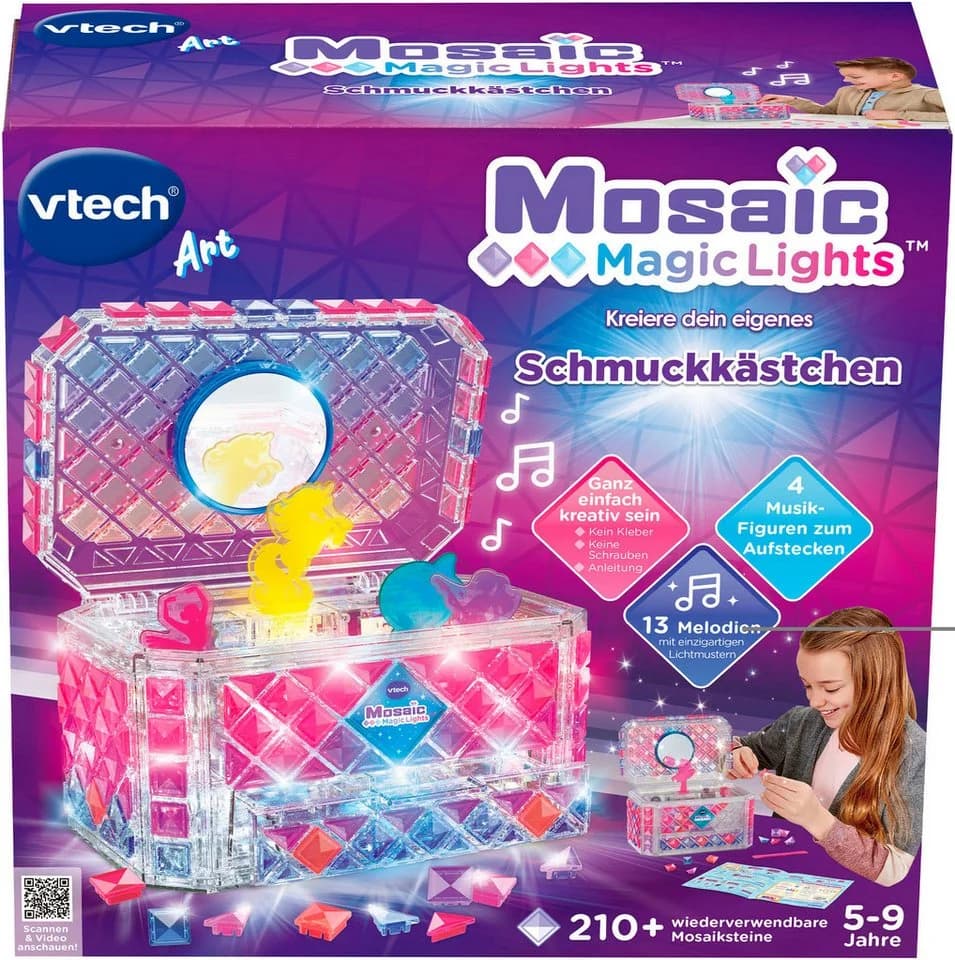 Vtech® Kreativset Mosaic Magic Lights - Schmuckkästchen Bunt