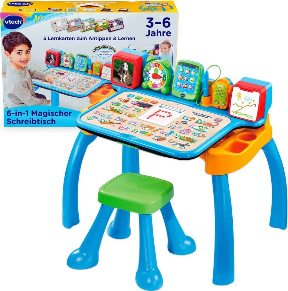 Vtech® Spieltisch 6-in-1 Magischer Schreibtisch Blau/Orange - Bild 2