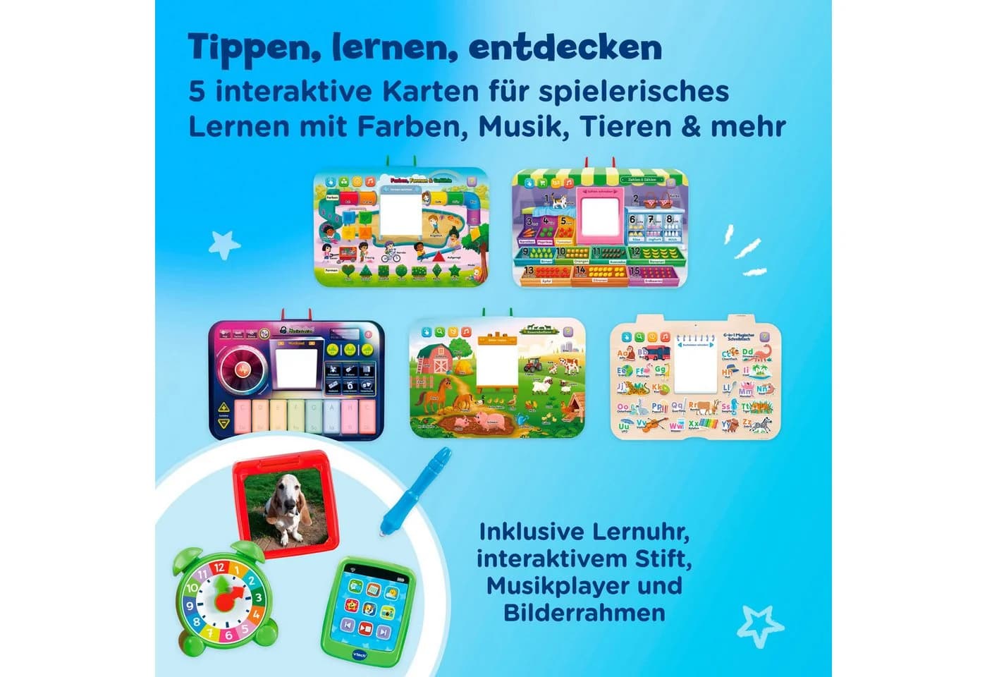Vtech® Spieltisch 6-in-1 Magischer Schreibtisch Blau/Orange - Bild 3