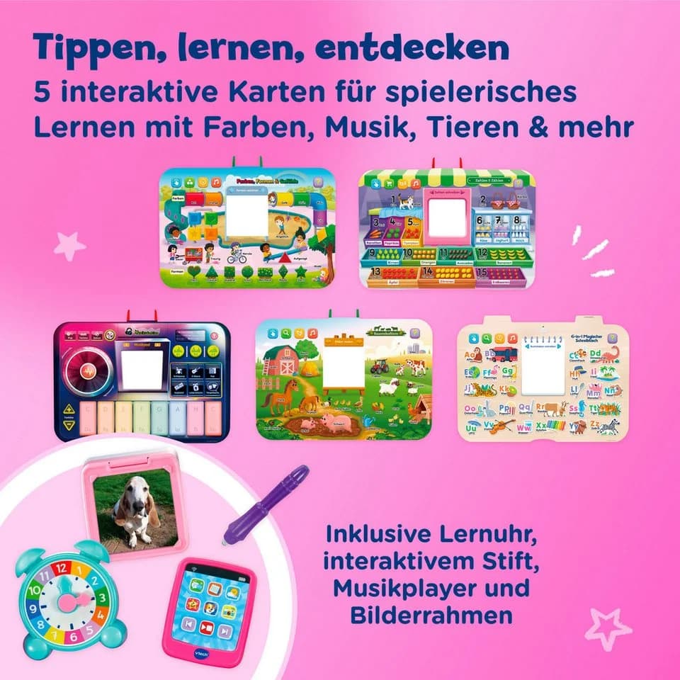 Vtech® Spieltisch 6-in-1 Magischer Schreibtisch Rosa - Bild 3