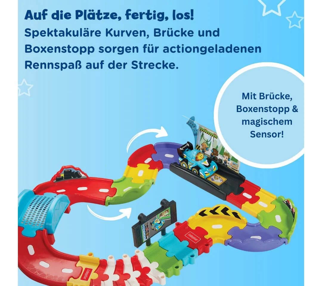 Vtech® Autorennbahn Tut Tut Baby Flitzer - Kleine Rennstrecke - Bild 3