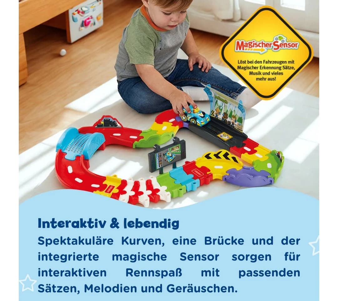 Vtech® Autorennbahn Tut Tut Baby Flitzer - Kleine Rennstrecke - Bild 4