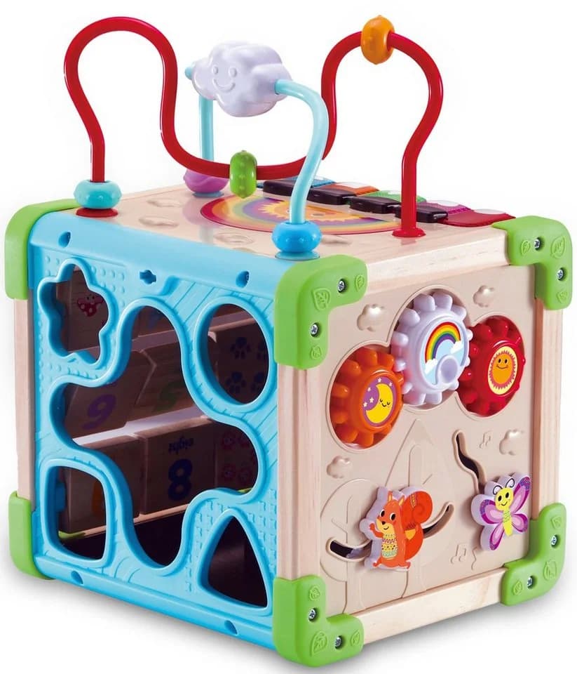 Vtech® Motorikwürfel Interaktiver Holz-Spielwürfel Bunt - Bild 3