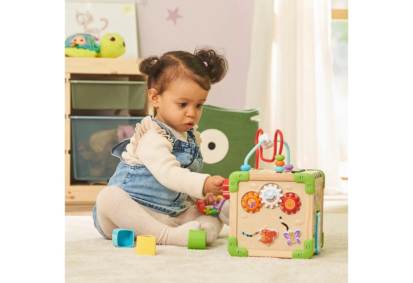 Vtech® Motorikwürfel Interaktiver Holz-Spielwürfel Bunt - Bild 5
