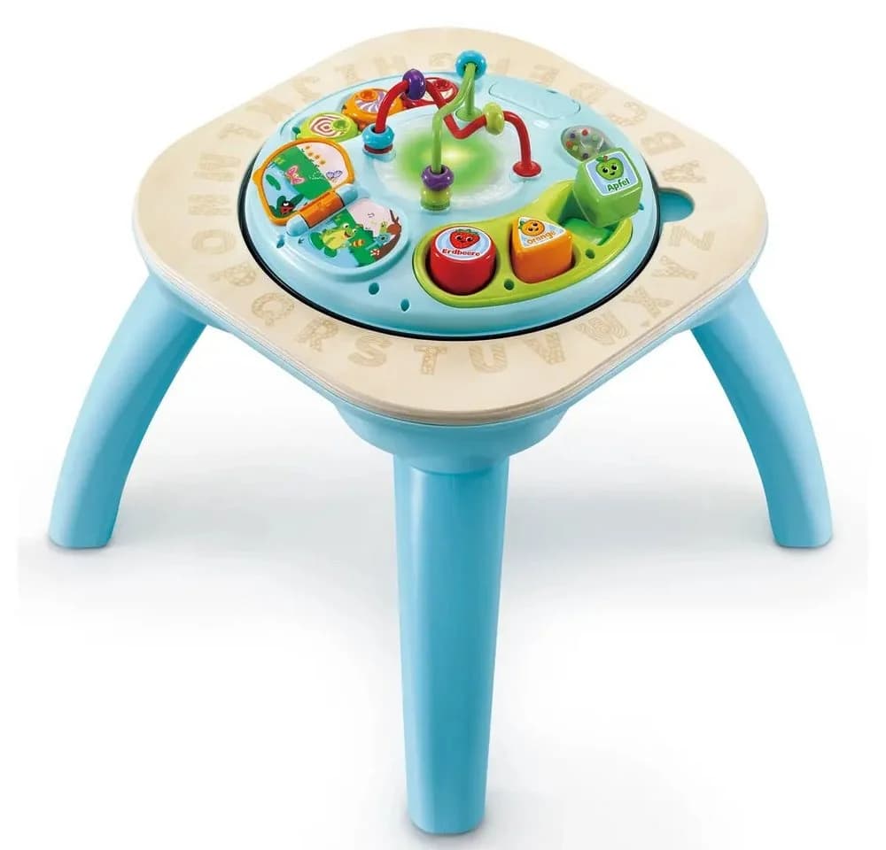 Vtech Greifspielzeug 2-in-1 Interaktiver Spieltisch mit Holzplatte - Bild 3