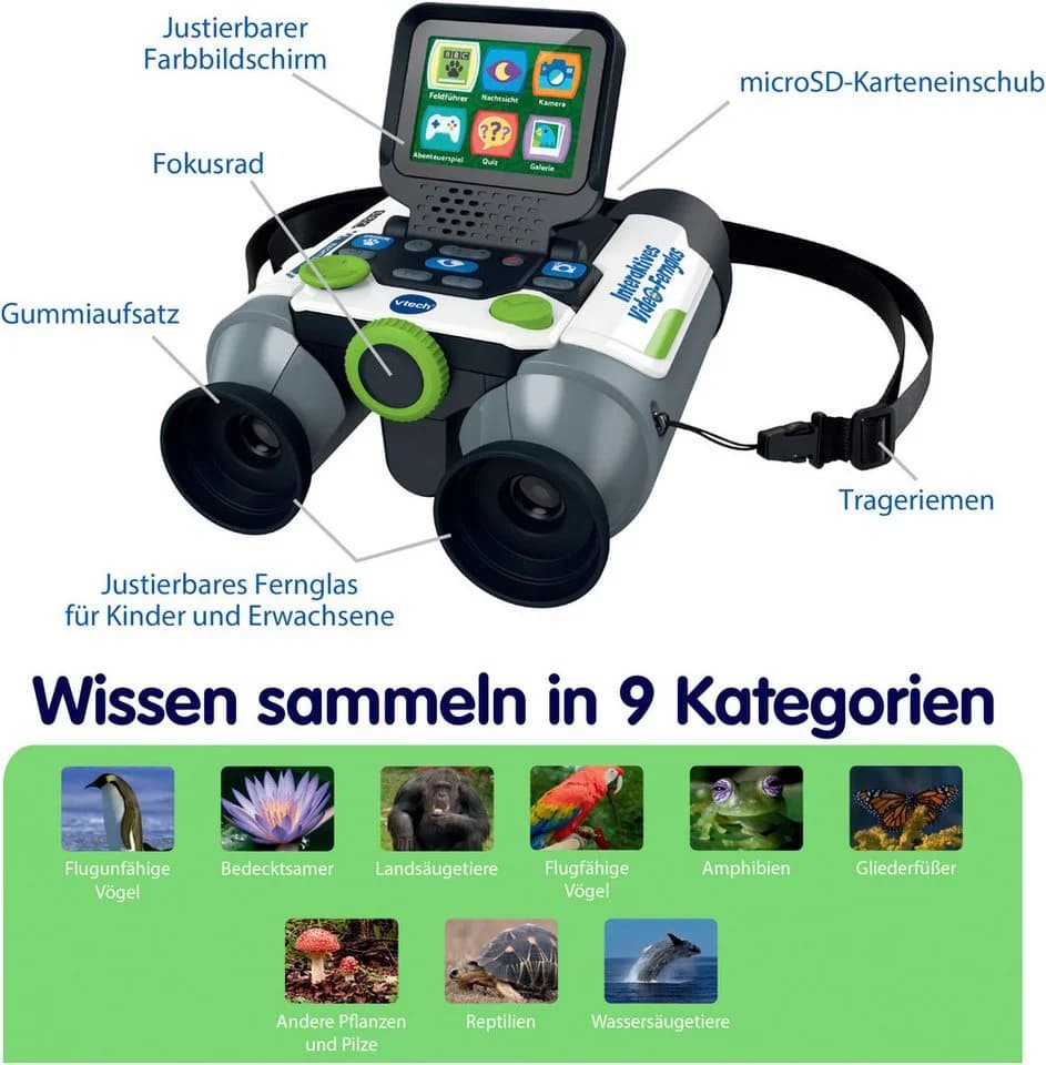 Vtech Interaktives Video-Fernglas Kinderfernglas mit Kamera und LCD-Bildschirm - Bild 4
