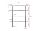 AICA Treppengeländer Edelstahl 201 Silber Verstellbar 80 cm Bild 3