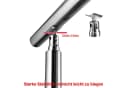 Duschparadies Edelstahl Handlauf 120 cm Silber/Schwarz Bild 5