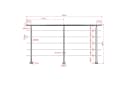 AICA Edelstahl Treppengeländer mit Handlauf 220 cm 5-tlg. Bild 1