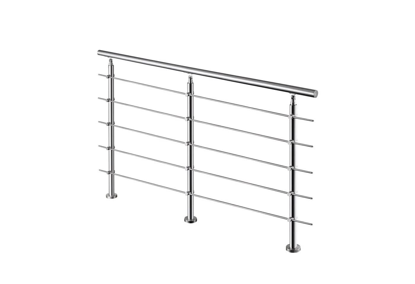 AICA Edelstahl Treppengeländer mit Handlauf 220 cm 5-tlg. - Bild 2