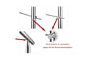 AICA Edelstahl Treppengeländer mit Handlauf 220 cm 5-tlg. Bild 5
