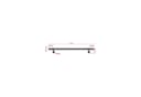AICA Edelstahl Handlauf 120 cm Silber Schwarz Braun Bild 1